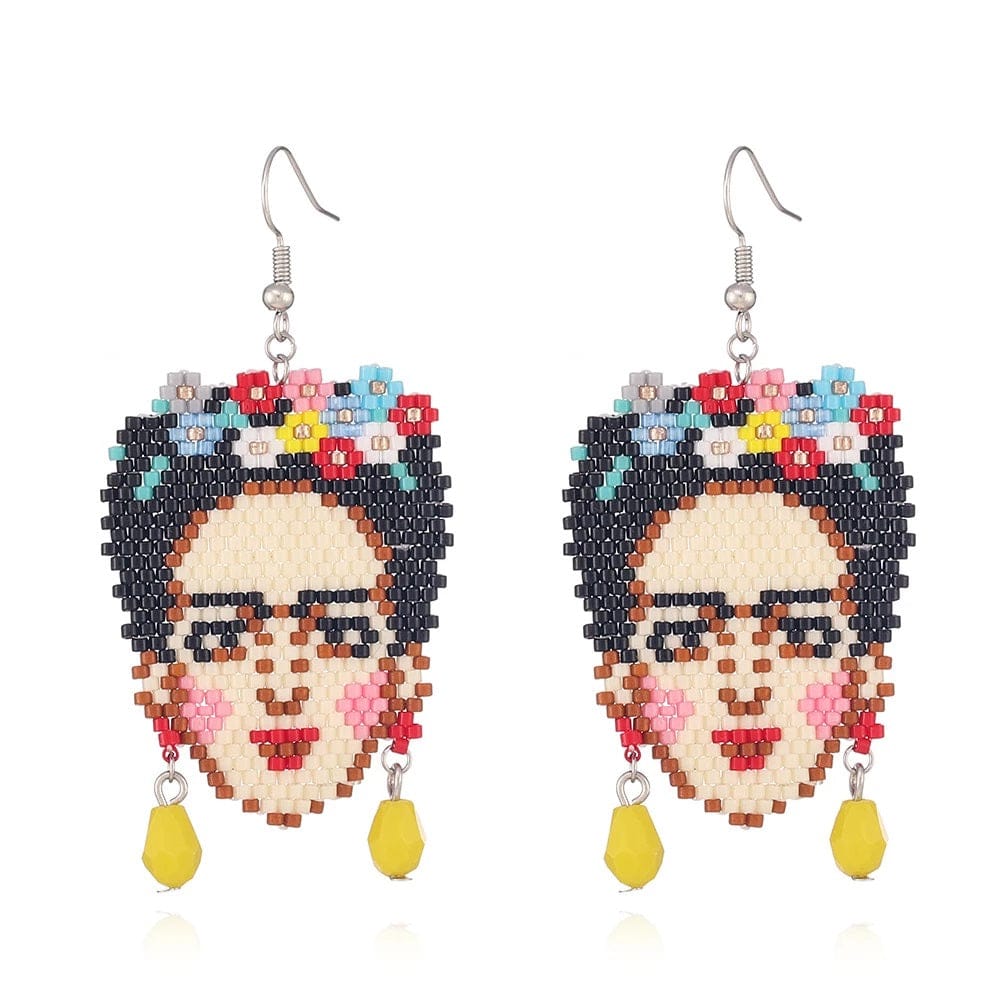 Miyuki Frida Kahlo Earrings - Floral Fawna