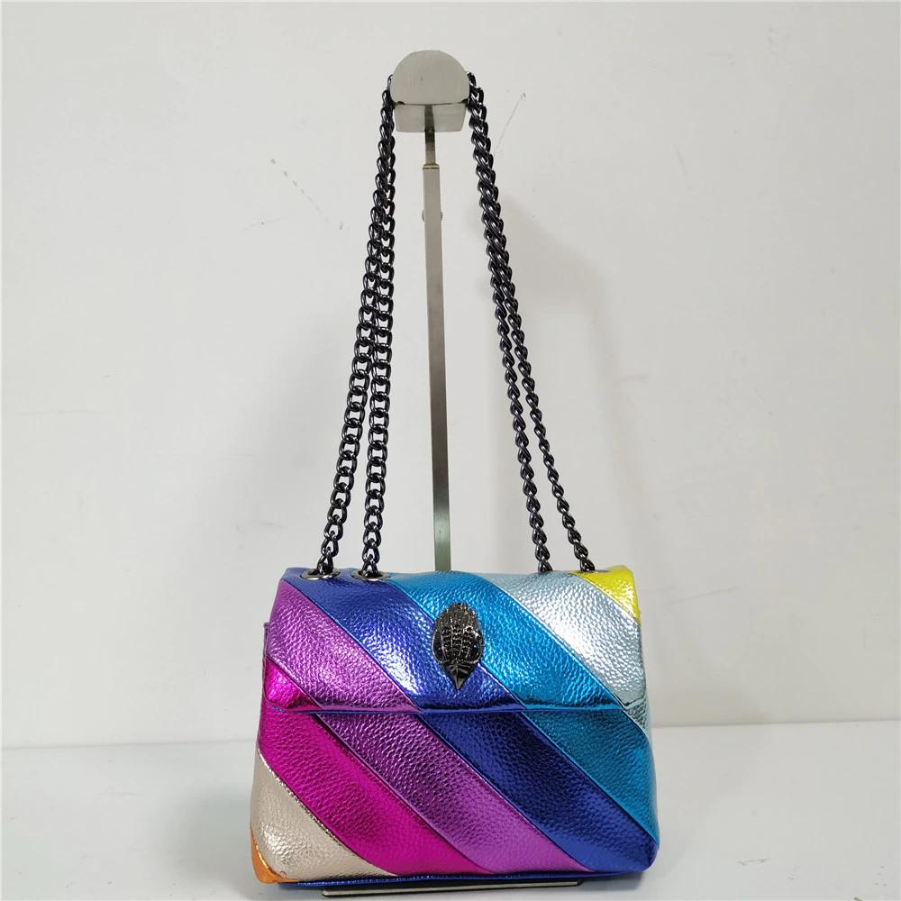 Rainbow Striped Eagle Bag - Floral Fawna