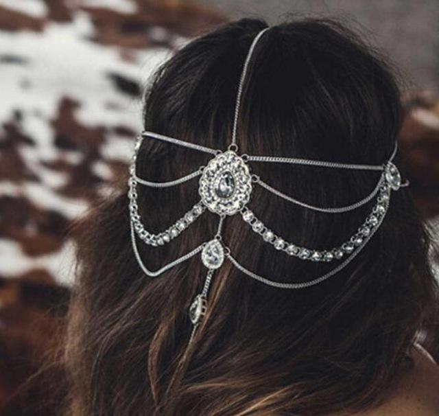 Bohemian Crystal Layer Hair Jewellery - Floral Fawna