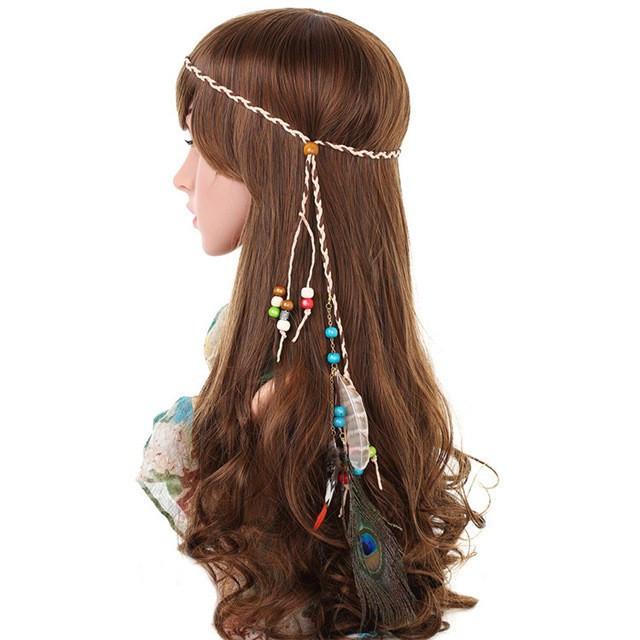 Boho Feathers Weave Hair Accessory - Floral Fawna