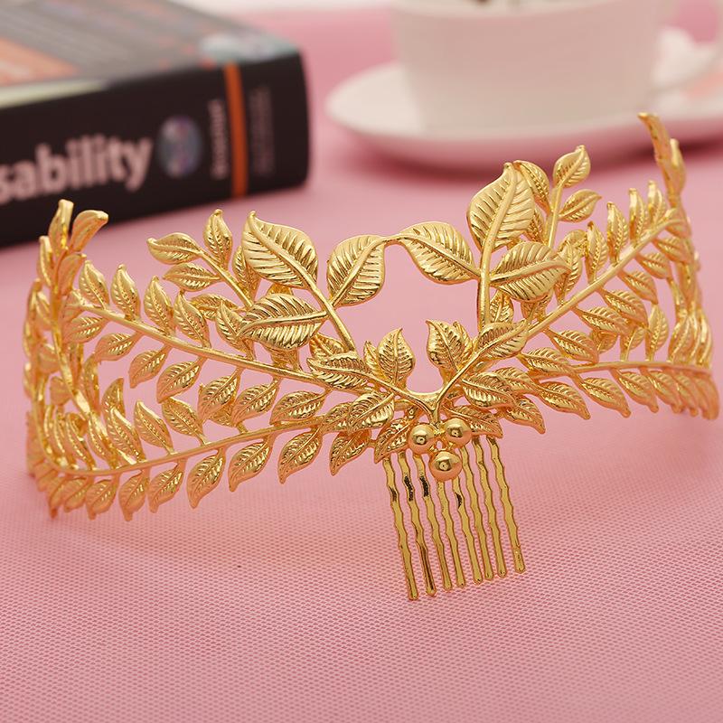 Golden Leaves Hair Jewelry - Floral Fawna