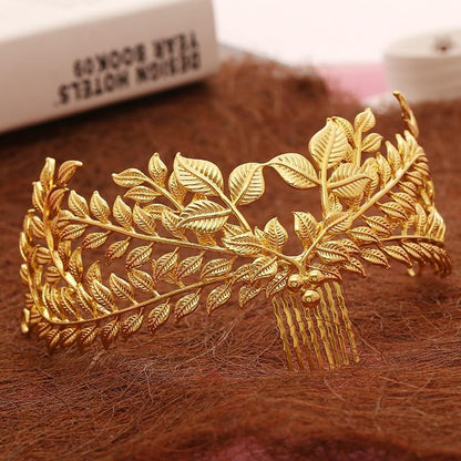 Golden Leaves Hair Jewelry - Floral Fawna