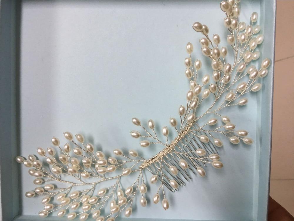Pearl Leaf Hair Comb - Floral Fawna
