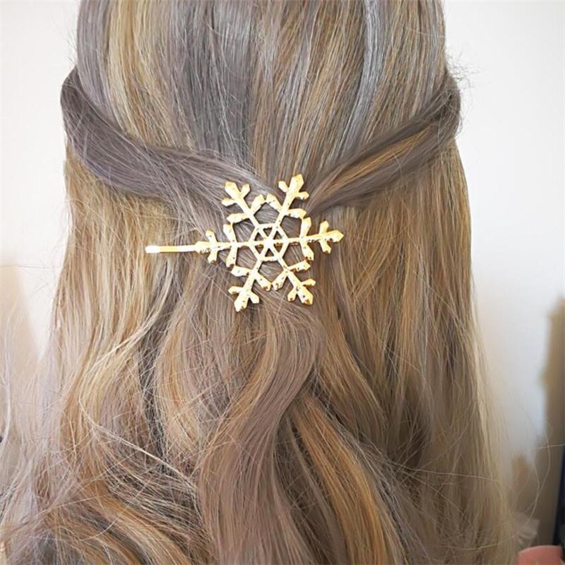 Snowflake Hair Pin - Floral Fawna