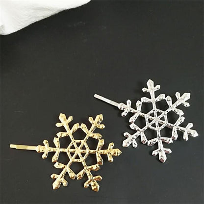 Snowflake Hair Pin - Floral Fawna