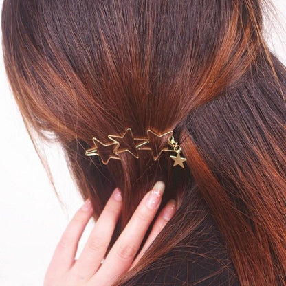 Stars Tassel Hair Clip - Floral Fawna