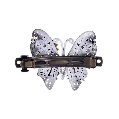 Steampunk Butterfly Hair Clip - Floral Fawna