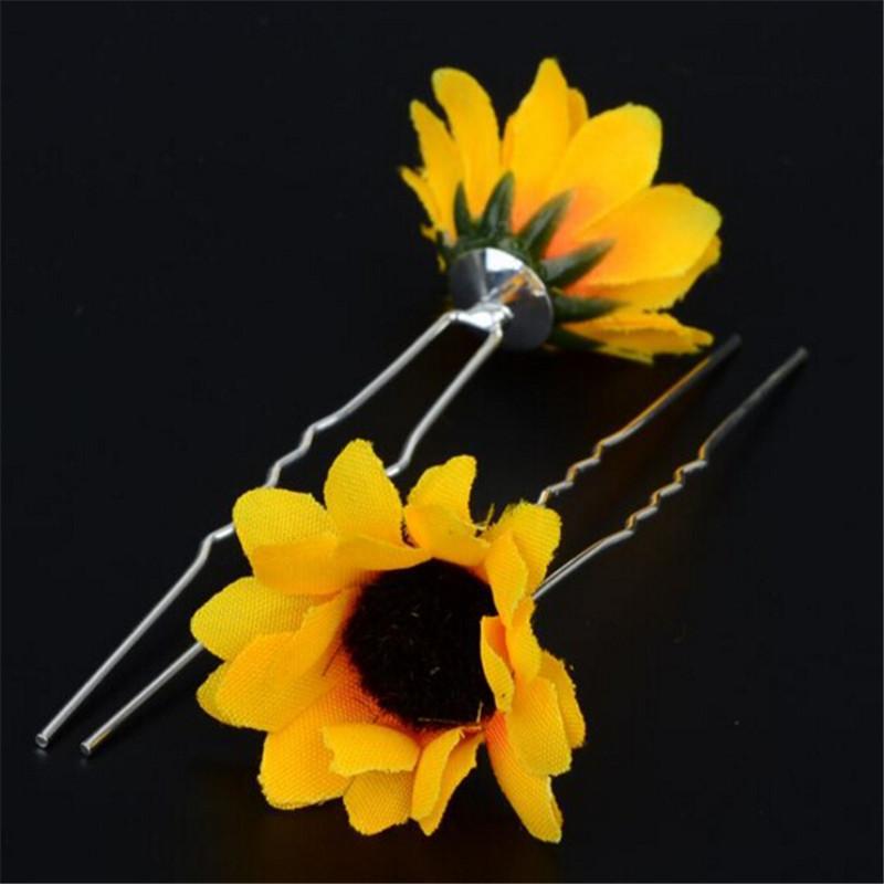 Sunflower Hair Pin Set - Floral Fawna