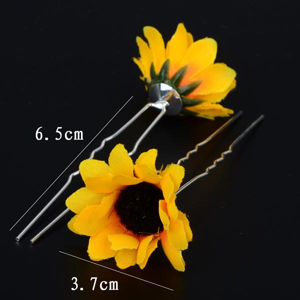 Sunflower Hair Pin Set - Floral Fawna