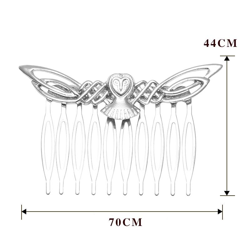 The Celtic Owl Hair Comb - Floral Fawna