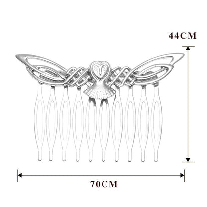 The Celtic Owl Hair Comb - Floral Fawna