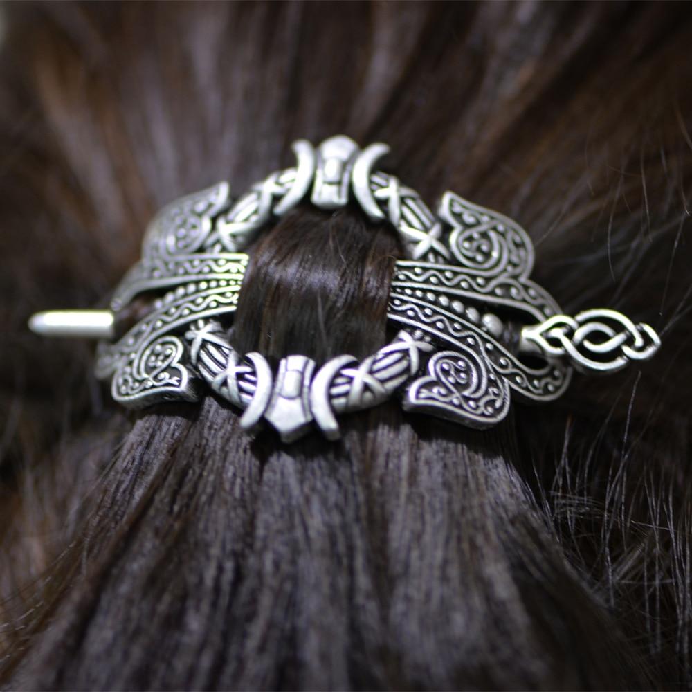 Viking Fantasy Hair Barrette - Floral Fawna