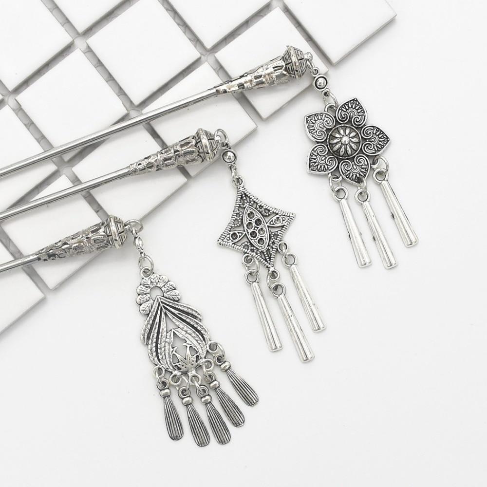 Vintage Style Ethnic Hair Stick - Floral Fawna