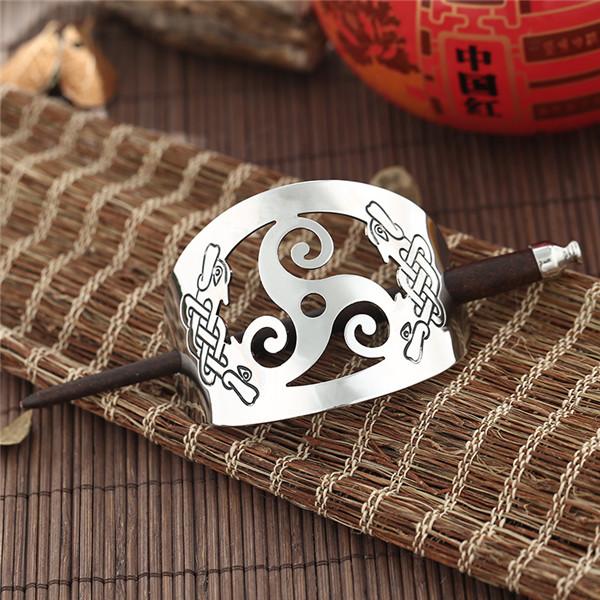 Vintage Style Ethnic Patterns Hair Barrette - Floral Fawna