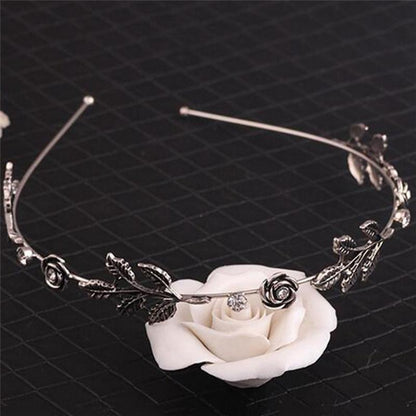 Vintage Style Rose Headband - Floral Fawna