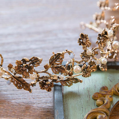 Vintage Style Vine Tiara Headband - Floral Fawna