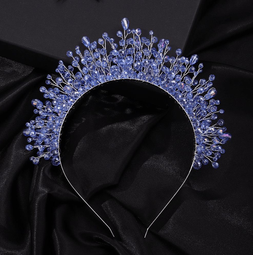 Statement Gem Tiara - Floral Fawna