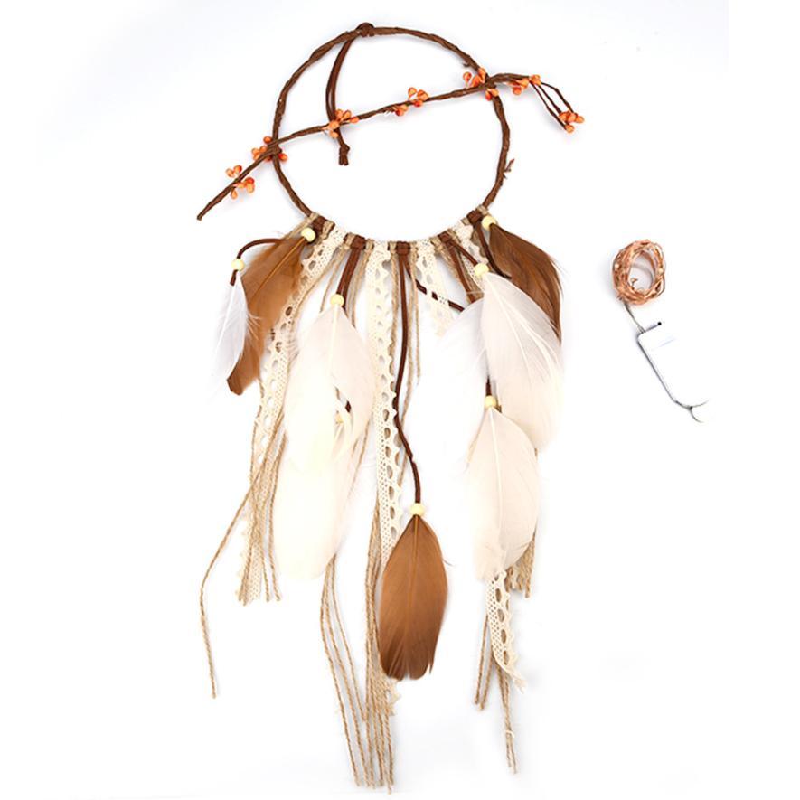 Magical Lights Dream Catcher - Floral Fawna