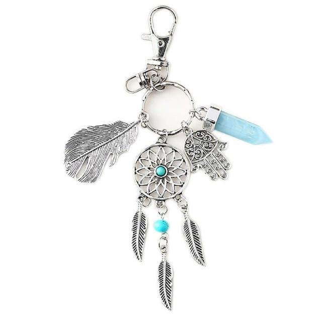 Mystical Dream Catcher Keychain - Floral Fawna