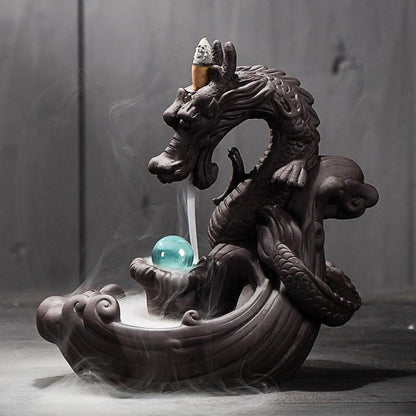 The Dragon Oracle Incense Burner - Floral Fawna