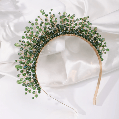 Statement Gem Tiara - Floral Fawna