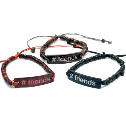 Coco Slogan Bracelets - Floral Fawna