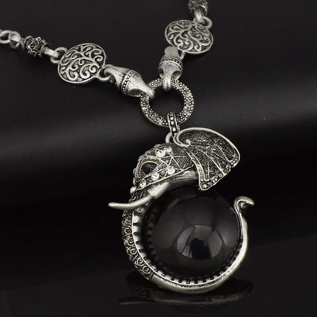 Auspicious Elephant Necklace - Floral Fawna