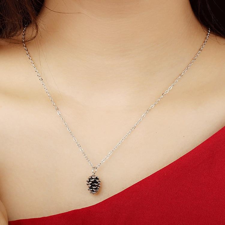 Dainty Pine Cone Necklace - Floral Fawna