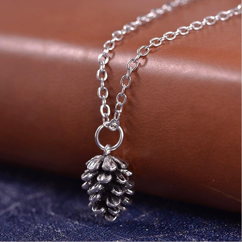 Dainty Pine Cone Necklace - Floral Fawna