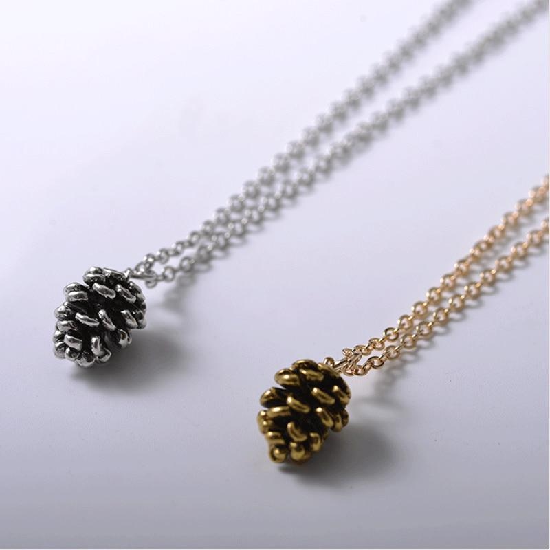 Dainty Pine Cone Necklace - Floral Fawna