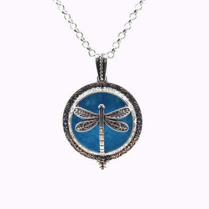 Dragonfly Essential Oil Diffuser Necklace - Floral Fawna