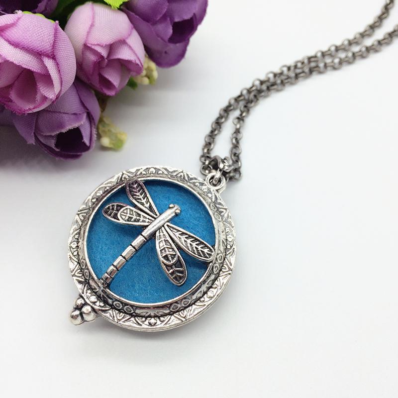 Dragonfly Essential Oil Diffuser Necklace - Floral Fawna