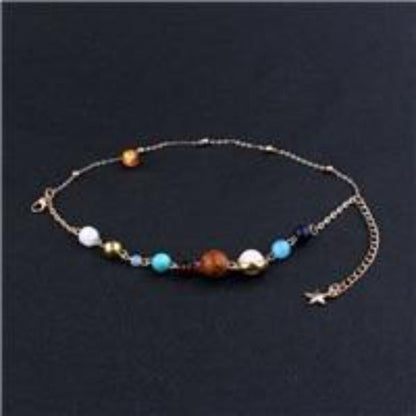 Gemstone Solar System Necklace - Floral Fawna