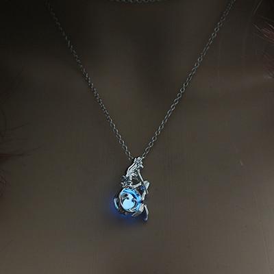 Magical Glow In The Dark Mermaid Necklace - Floral Fawna