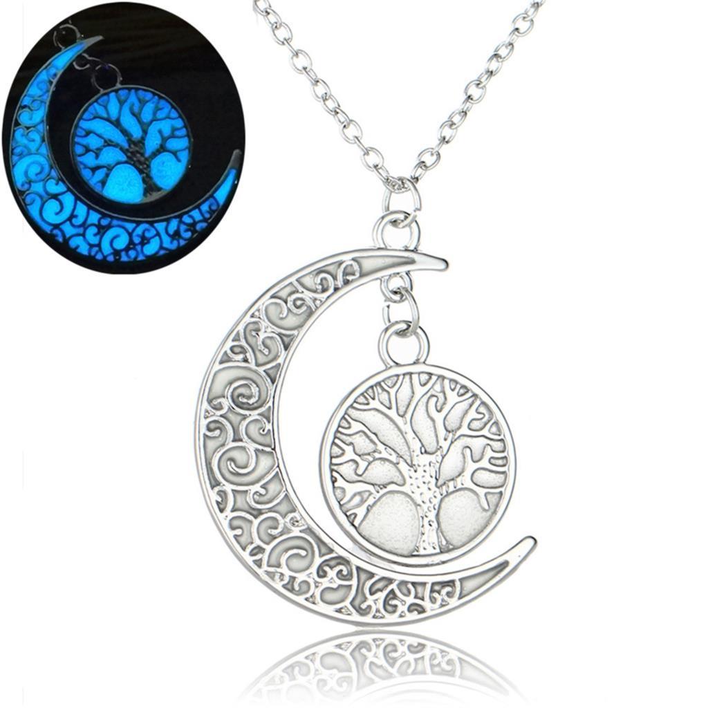 Magical Glow In The Dark Tree Of Life Necklace - Floral Fawna