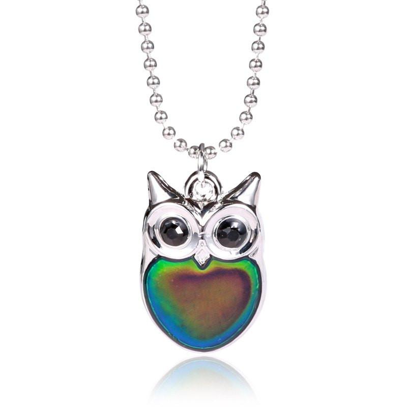 Magical Owl Mood Necklace - Floral Fawna