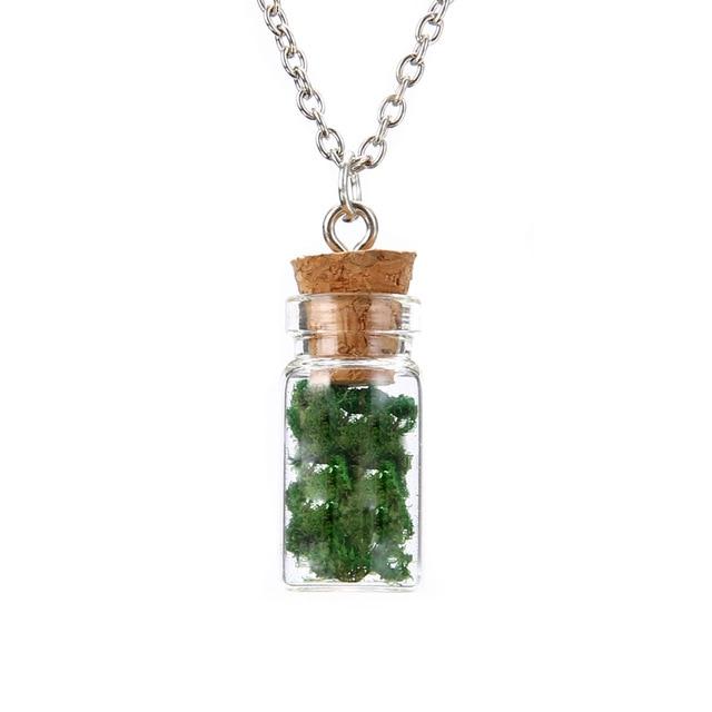 Moss Botanical Wish Necklace - Floral Fawna