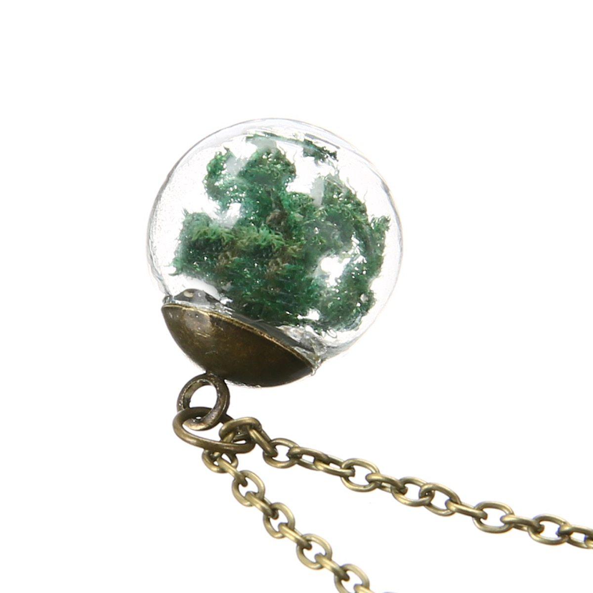 Moss Botanical Wish Necklace - Floral Fawna