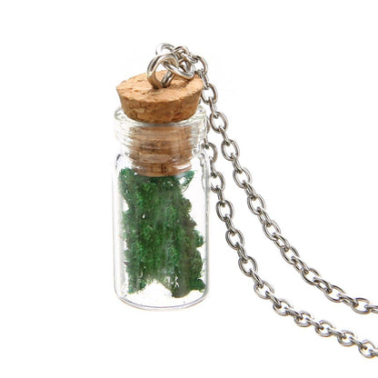 Moss Botanical Wish Necklace - Floral Fawna