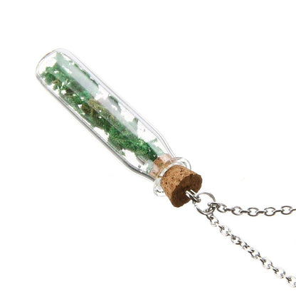 Moss Botanical Wish Necklace - Floral Fawna