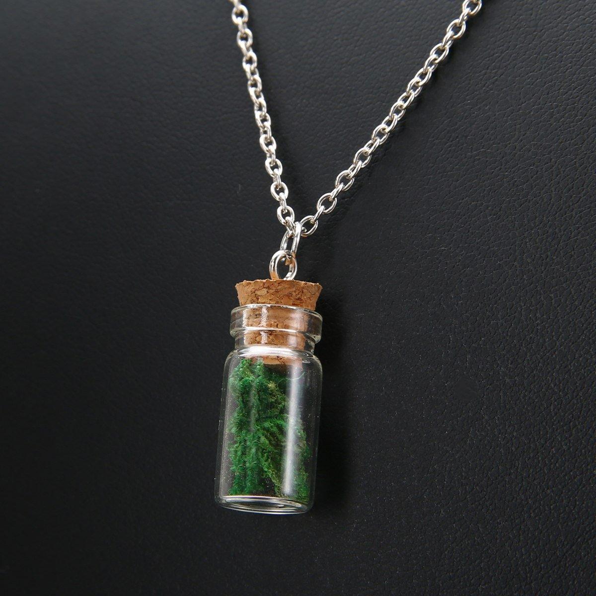 Moss Botanical Wish Necklace - Floral Fawna