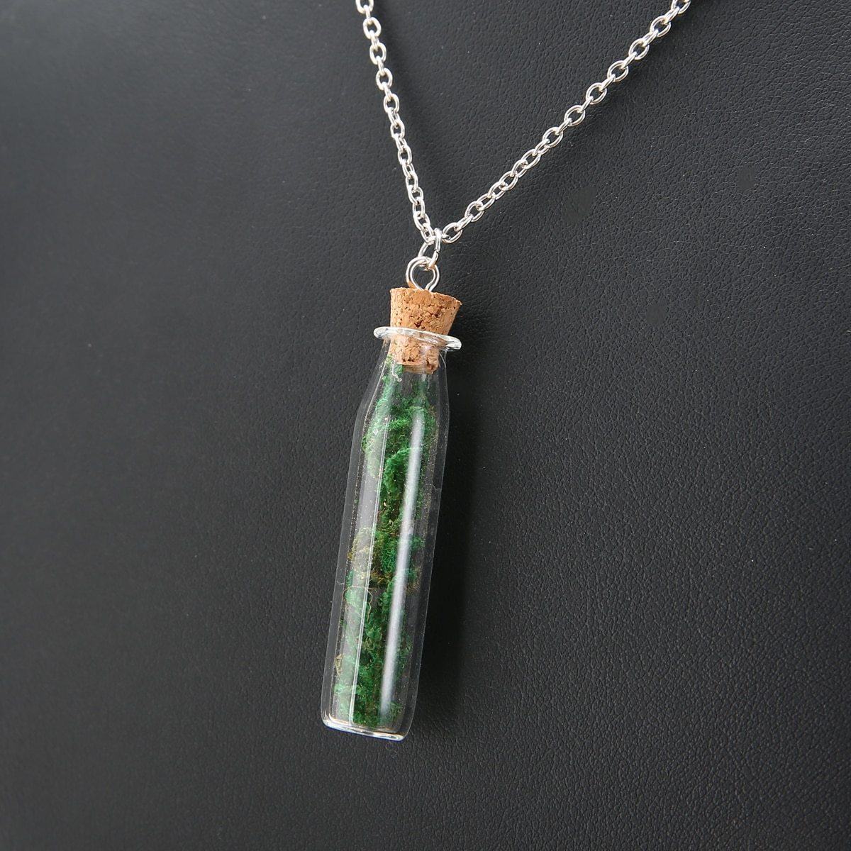 Moss Botanical Wish Necklace - Floral Fawna