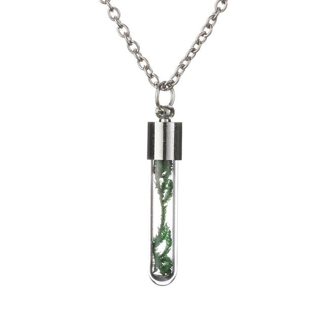 Moss Botanical Wish Necklace - Floral Fawna