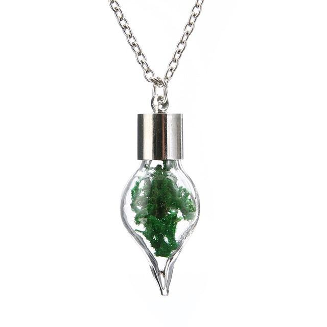 Moss Botanical Wish Necklace - Floral Fawna