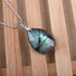 Natural Labradorite Stainless Steel Necklace - Floral Fawna