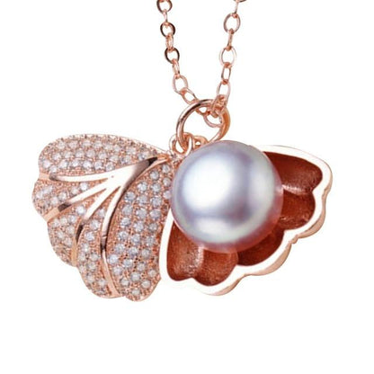 Pearly Shell Mermaid Necklace - Floral Fawna