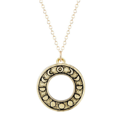 Phases Of The Moon Necklace - Floral Fawna