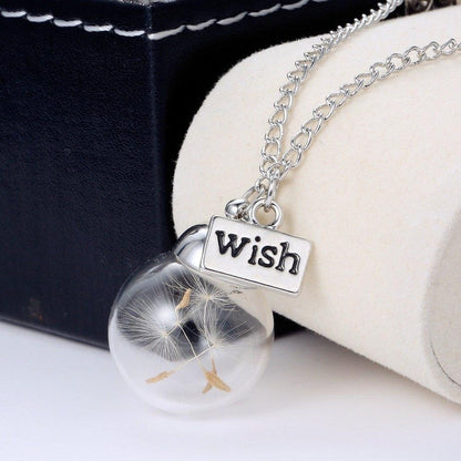 Real Dandelion Seeds Necklace - Floral Fawna