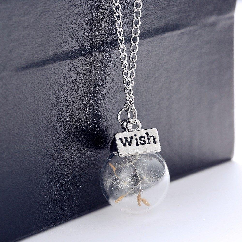 Real Dandelion Seeds Necklace - Floral Fawna