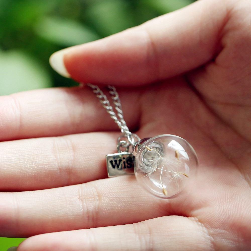 Real Dandelion Seeds Necklace - Floral Fawna